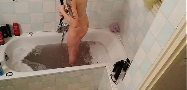  Hidden cam in a slim teen girls bathroom pt2 HD